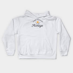 Vivre d'amour et de fromage Kids Hoodie